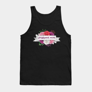 Greyhound Mom Flowers Tank Top